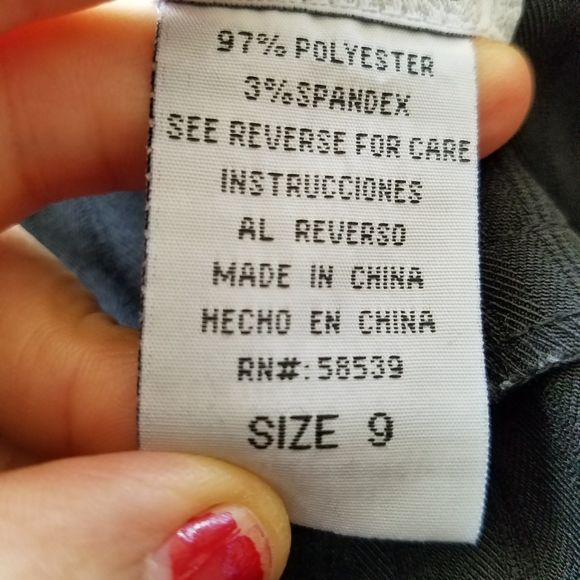 Speechless Black Straight Pencil Flare Career Work - Picture 4 of 4